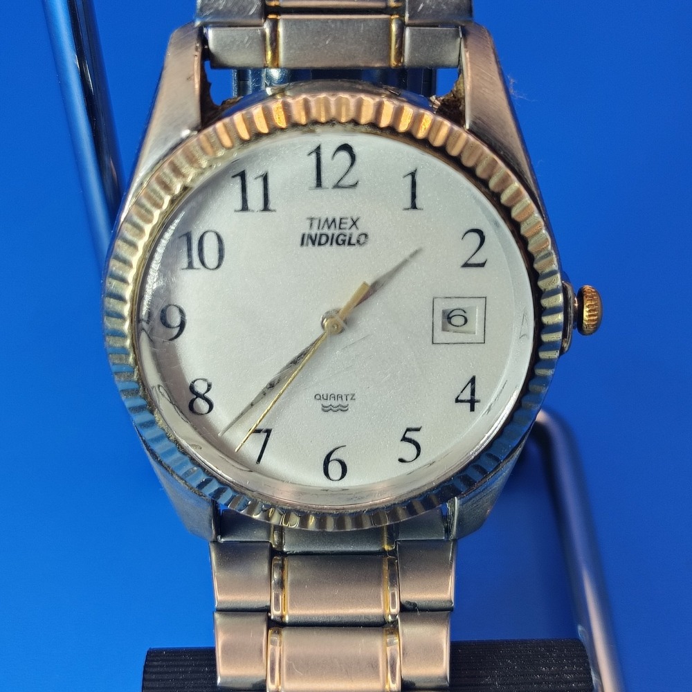 Vintage 2001 Timex Indiglo Presidential 33mm Men's Quartz Watch Fully Restored‎